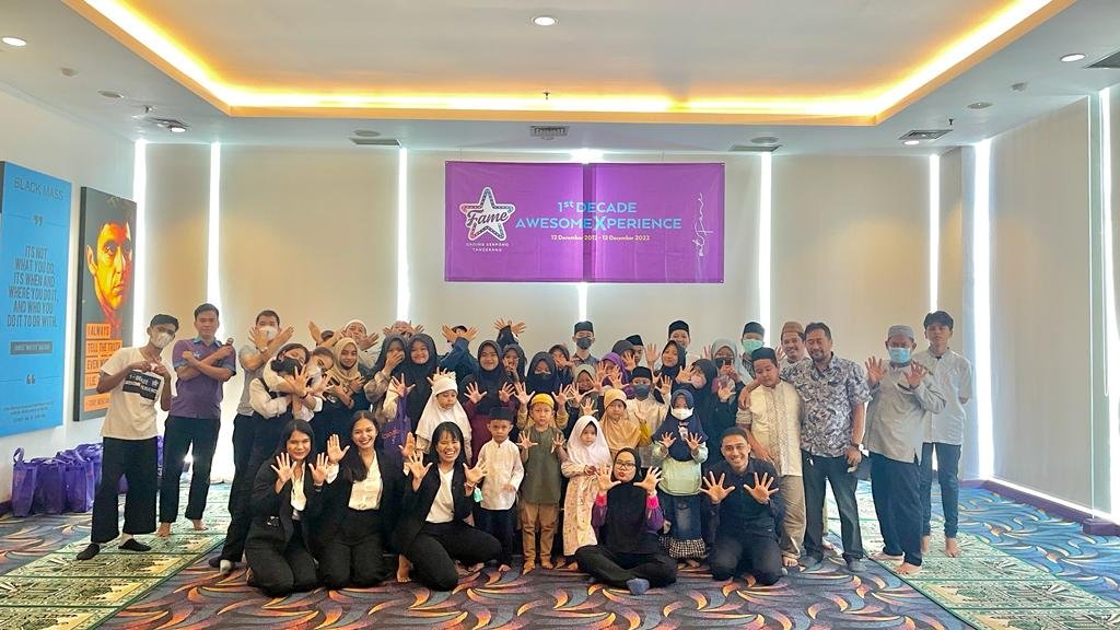 Peringati 1 Dekade Fame Hotel, Panti Asuhan Maktabul Aitam Gelar Doa Bersama
